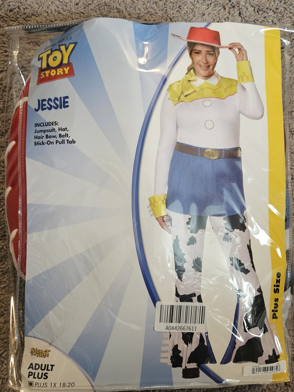 Toy Story Jessie Costume - Red, White, Blue, Yellow, Black